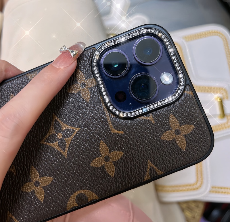 Leather Monogram iPhone Case-LHZ231213-GTOCASE