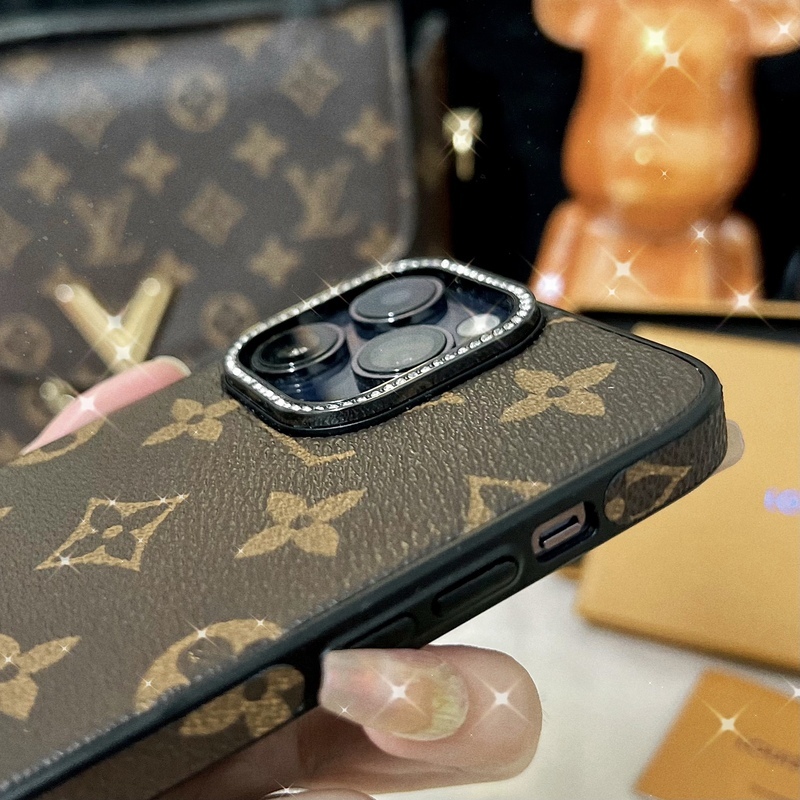 Leather Monogram iPhone Case-LHZ231213-GTOCASE