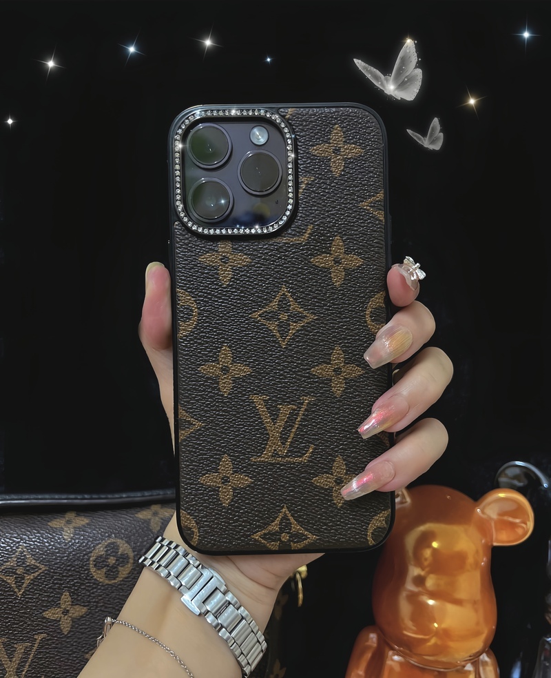 Leather Monogram iPhone Case-LHZ231213-GTOCASE