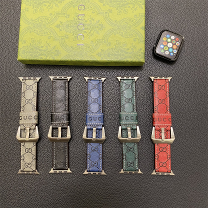 GG Apple Watch Band Leather Red-SW24422-GTOCASE