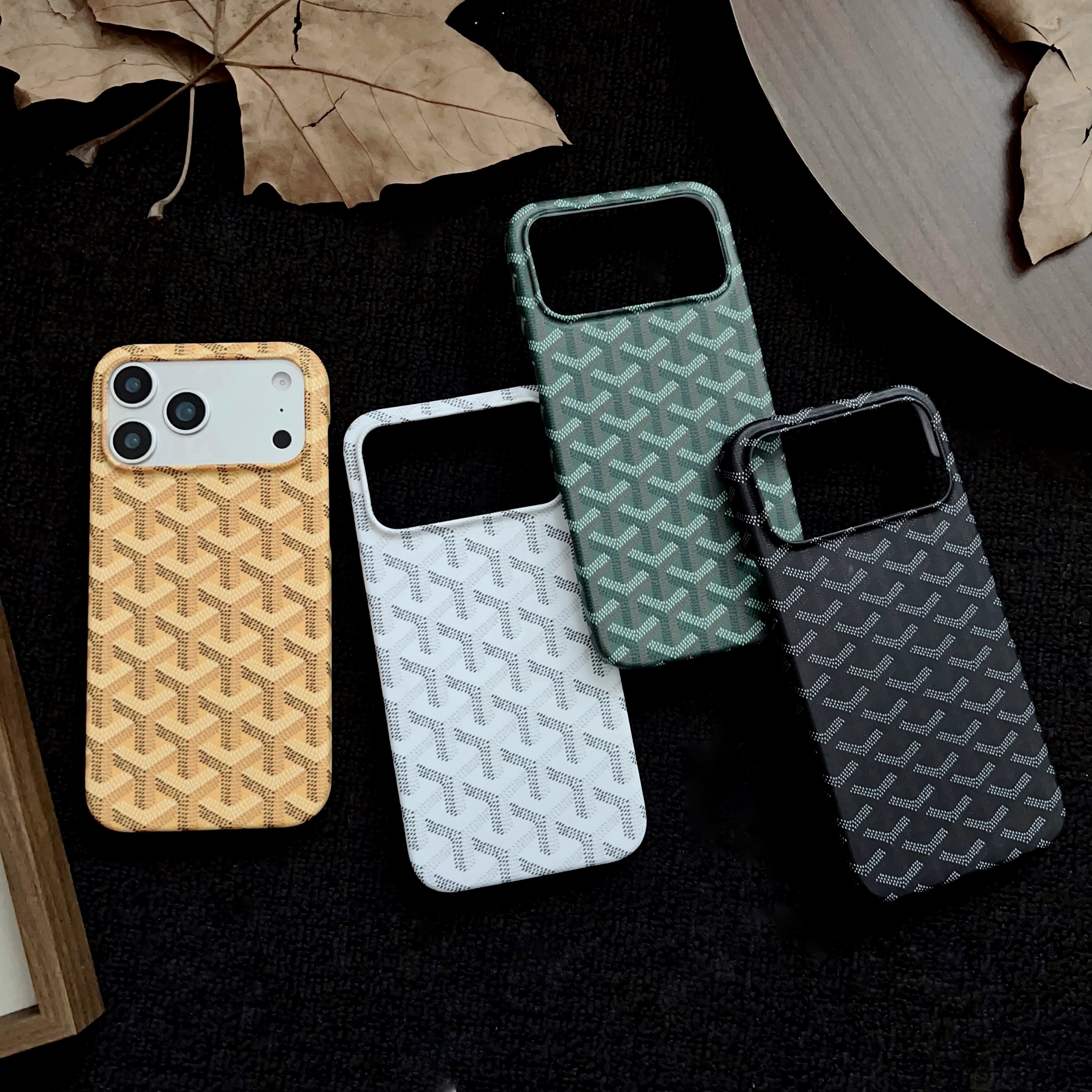 Stylish GD iPhone Case Green For iPhone 17 Series-GEGD012