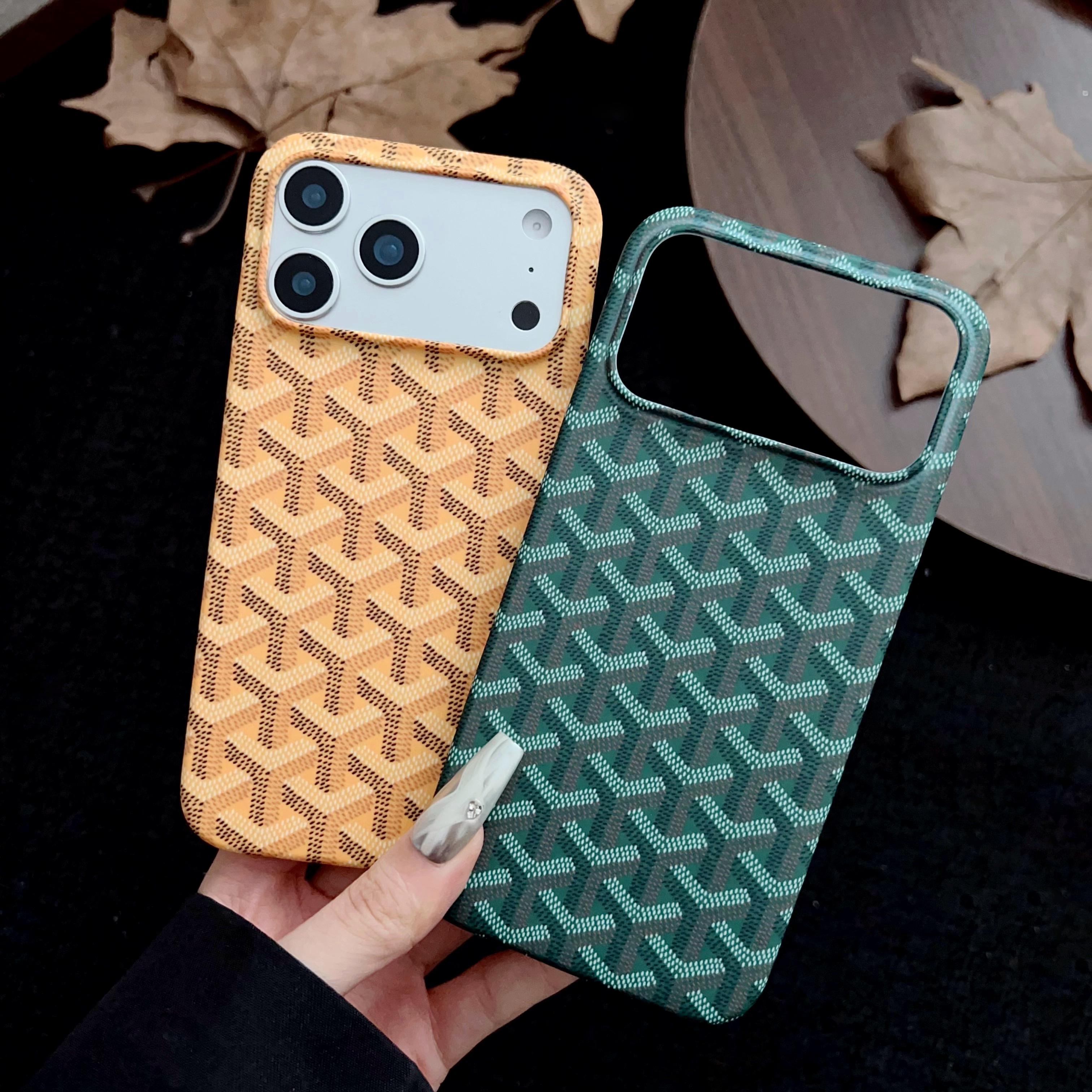 Stylish GD iPhone Case Green For iPhone 17 Series-GEGD012