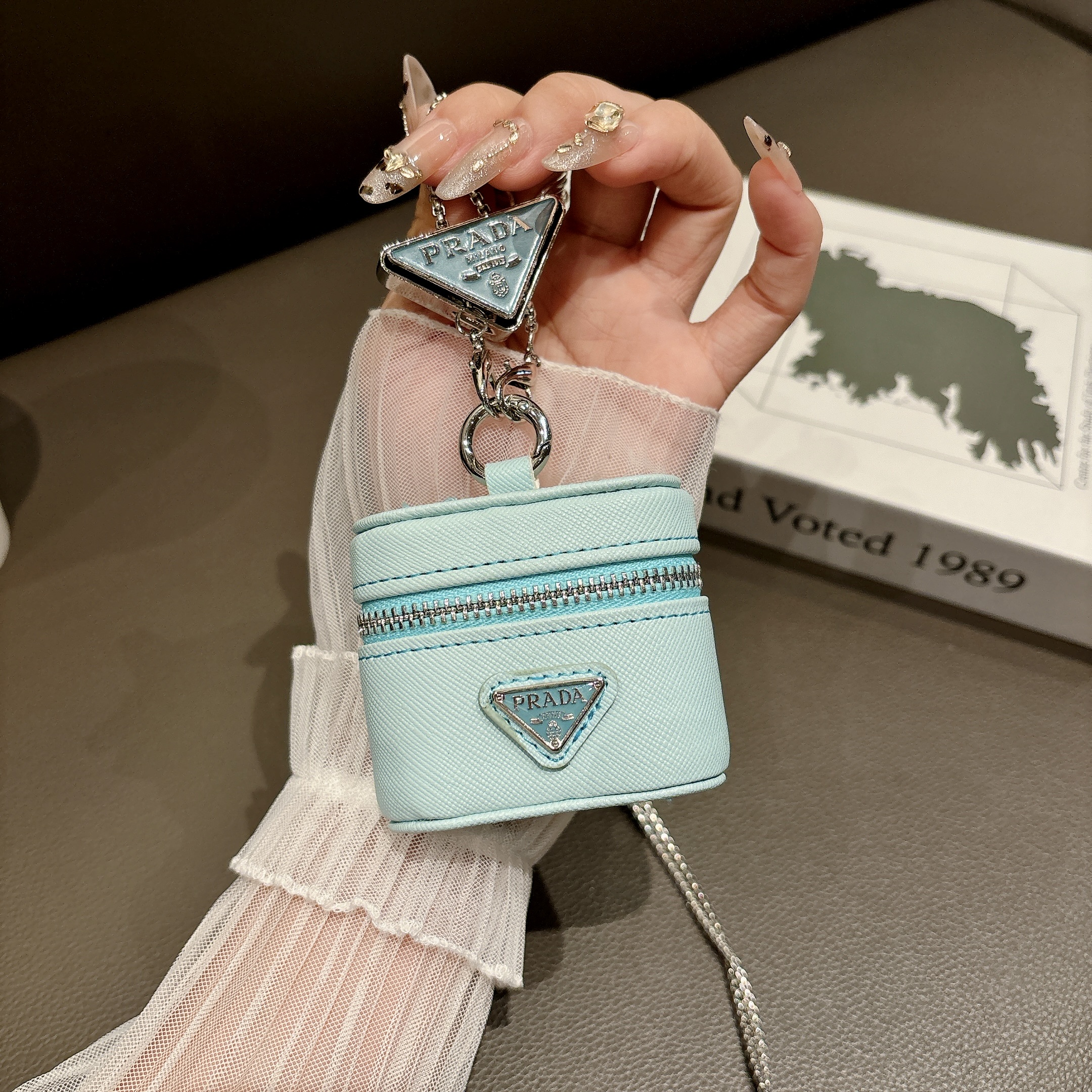 Leather PR AirPods Cases Green-GEPR137