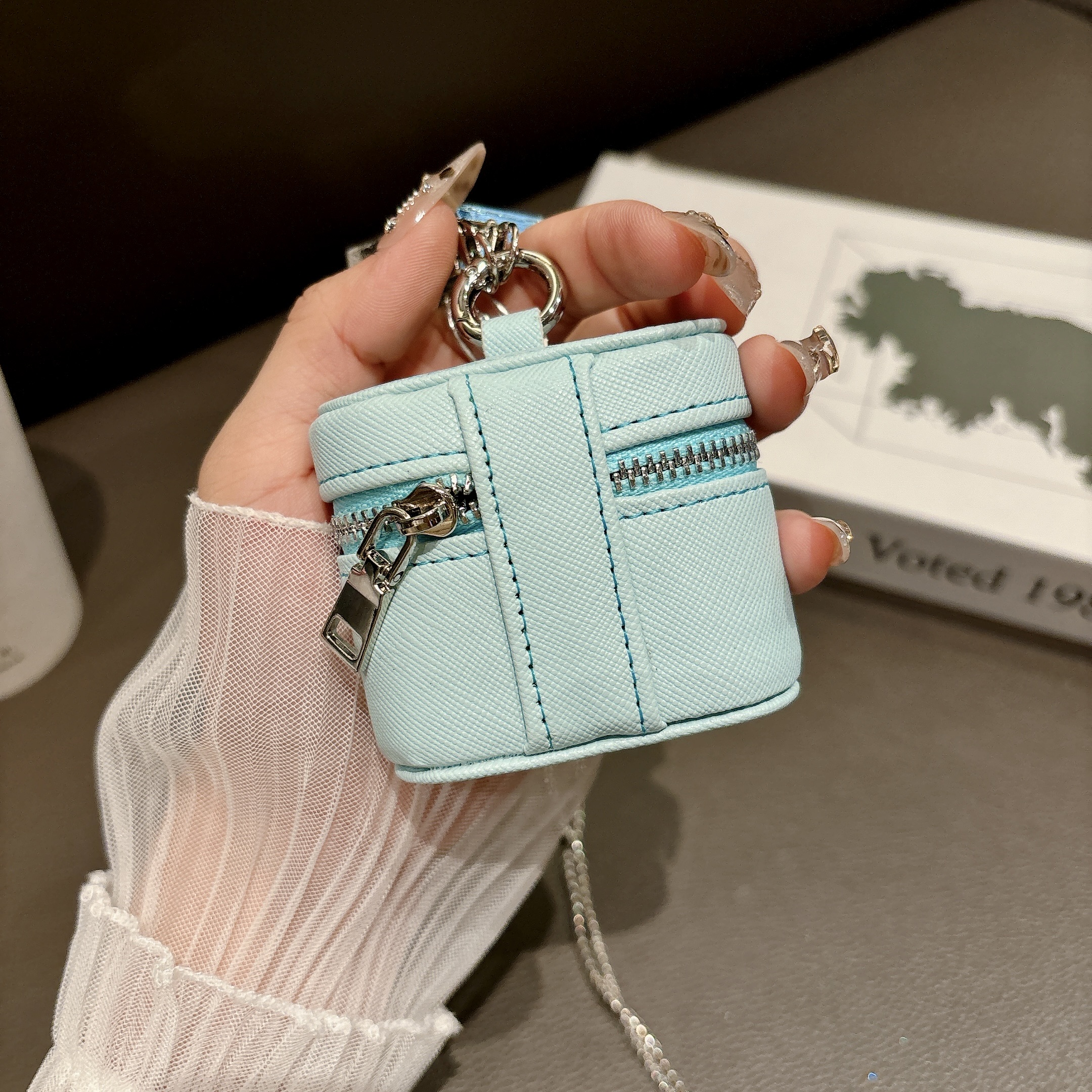 Leather PR AirPods Cases Green-GEPR137