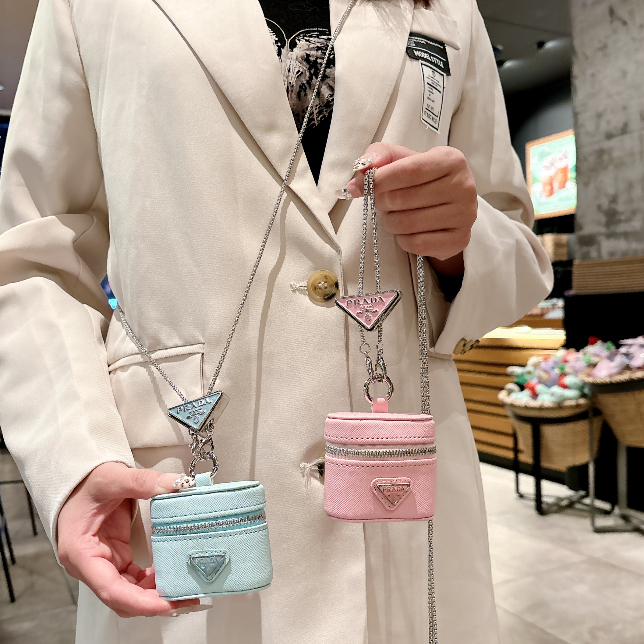 Leather PR AirPods Cases Green-GEPR137