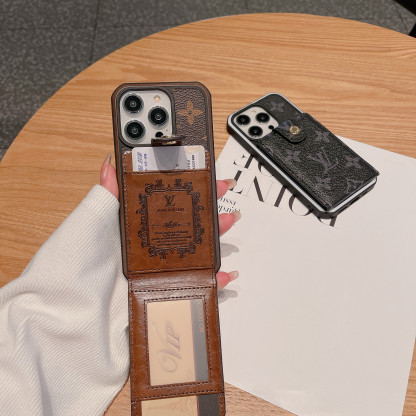 Monogram iPhone Case With Purse Brown -SW240329-GTOCASE