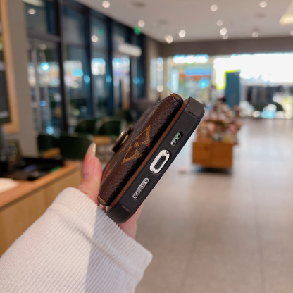 Monogram iPhone Case With Purse Brown -SW240329-GTOCASE