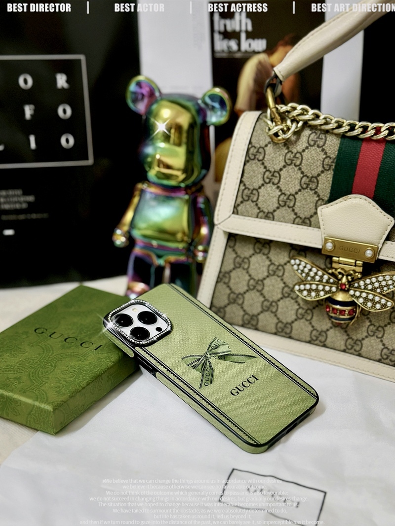 GG iPhone Case Green -ZSK240330-GTOCASE