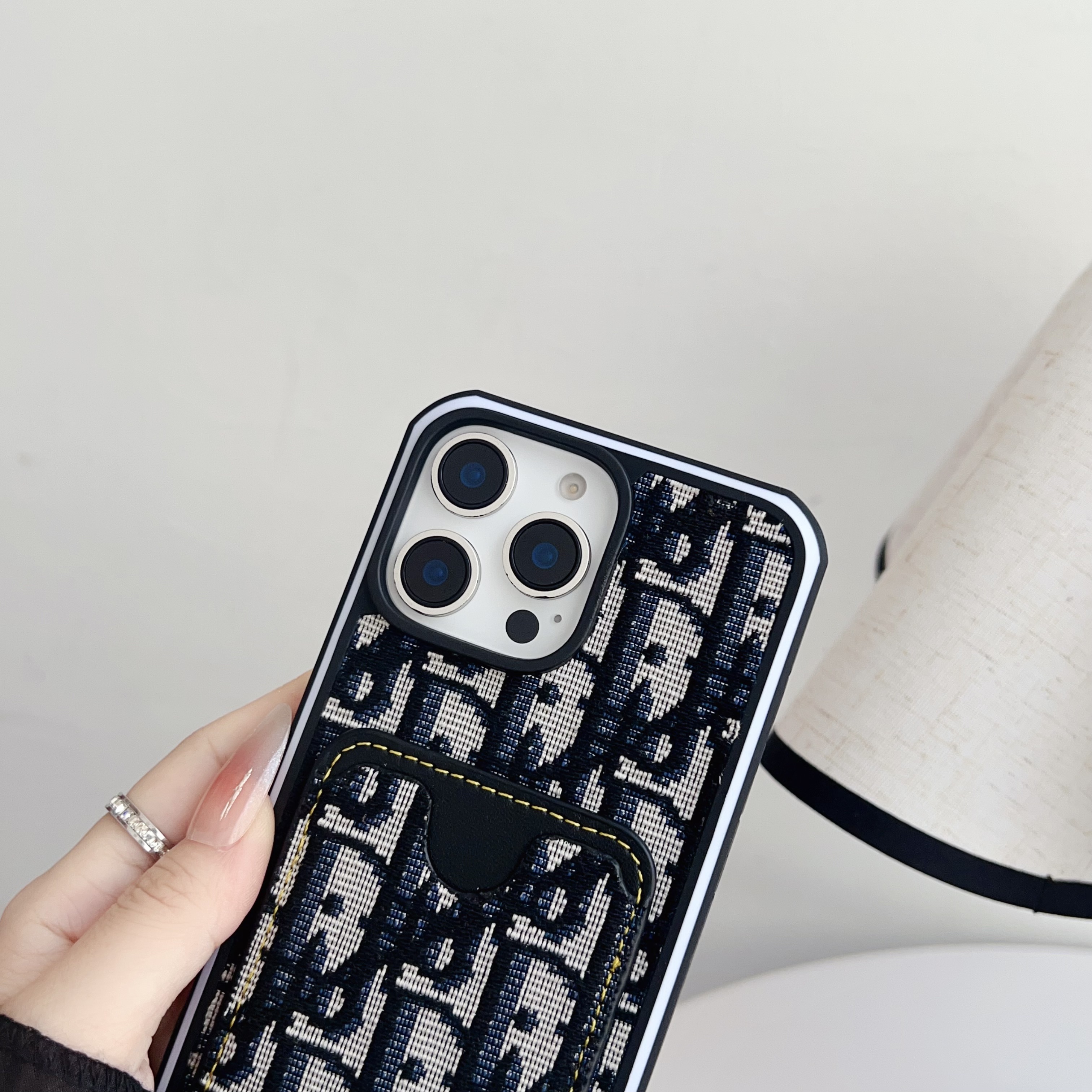 Fabrics CD iPhone Case With Card Holder -CKK251217