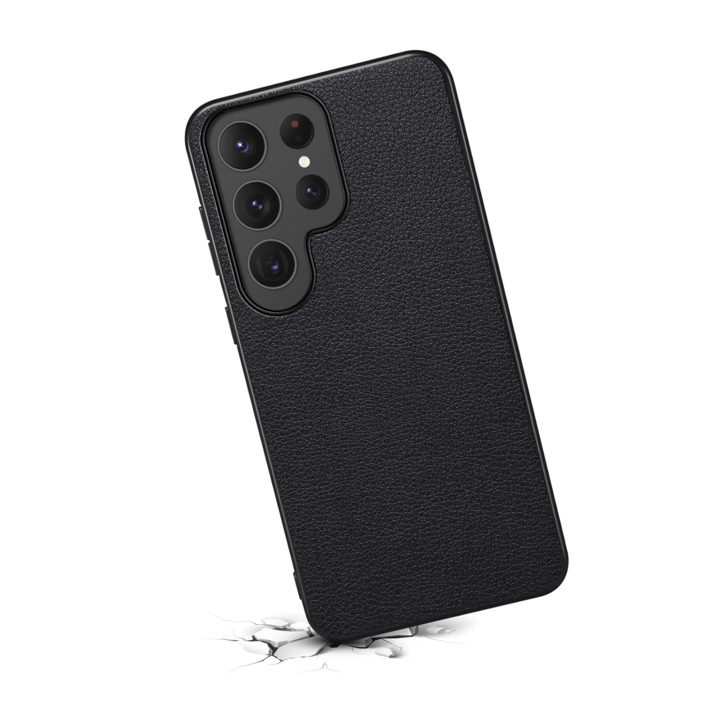 Leather Phone Case For Samsung Black-DSK241705-GTOCASE