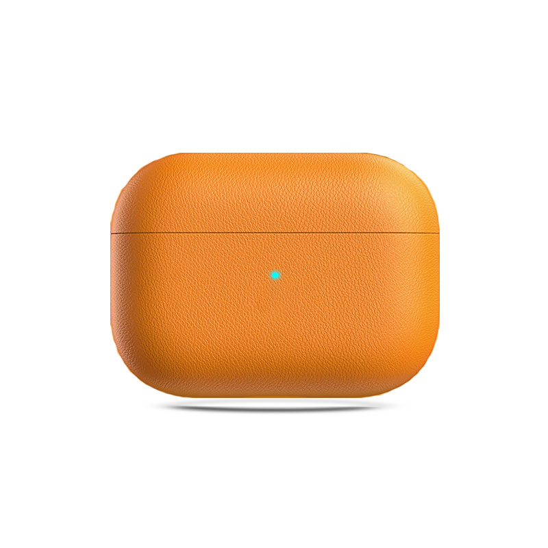 Leather Case For AirPods Pro Orange-CSK241104-GTOCASE