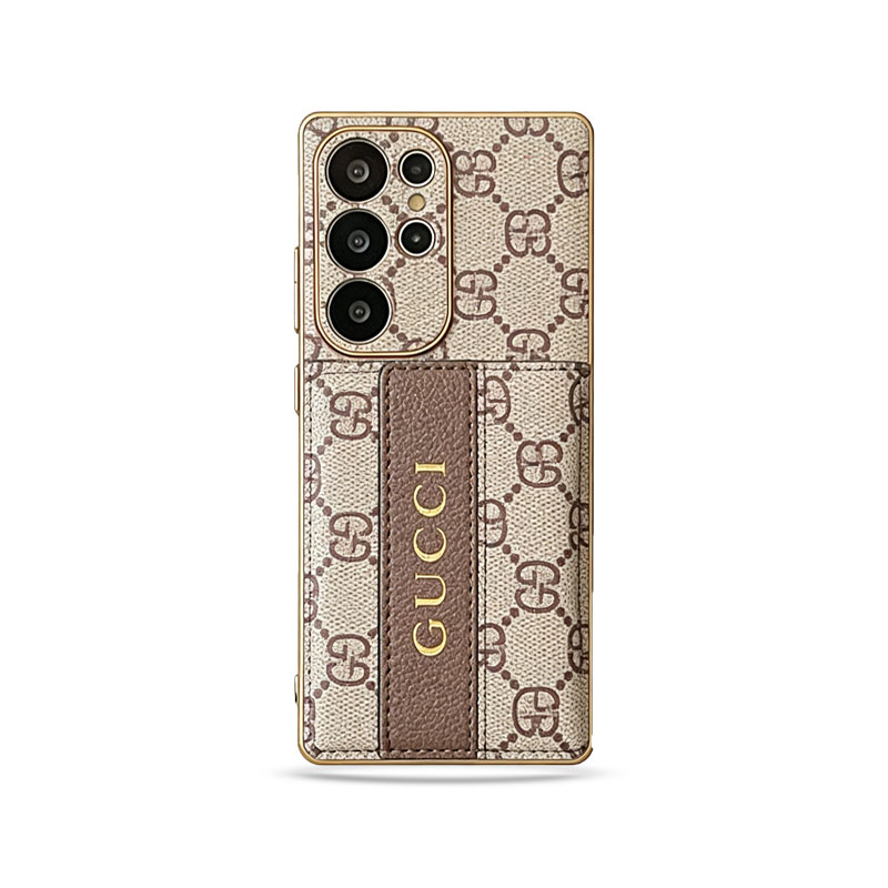 Premium Leather GG Samsung Galaxy S Series Case With Wallet And Crossbody Strap-GEGG113