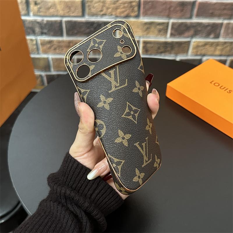 Premium Leather Monogram iPhone Case For iPhone 17 Series-GELV021
