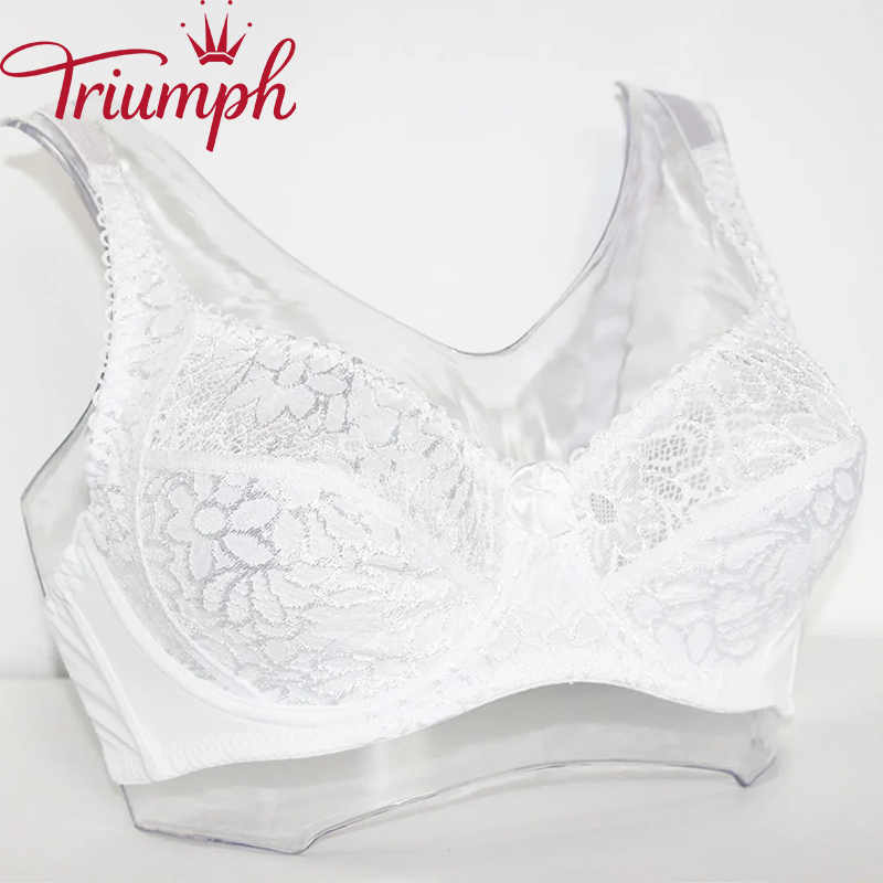 Triumph - Sutien dama transparenta din dantela lenjerie sexy plus transparenta[M-6XL]