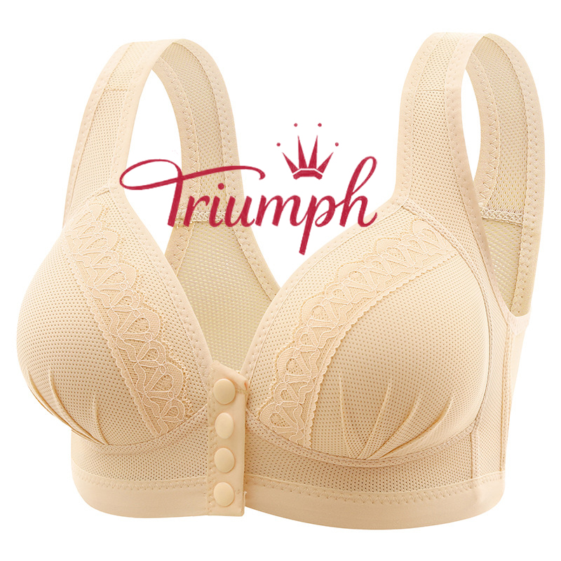Triumph-vezeték nélküli kényelmes elöl gombos melltartó