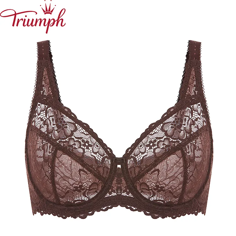 Triumph - Sutien de vară din dantelă subțire complet transparent【S-4XL】