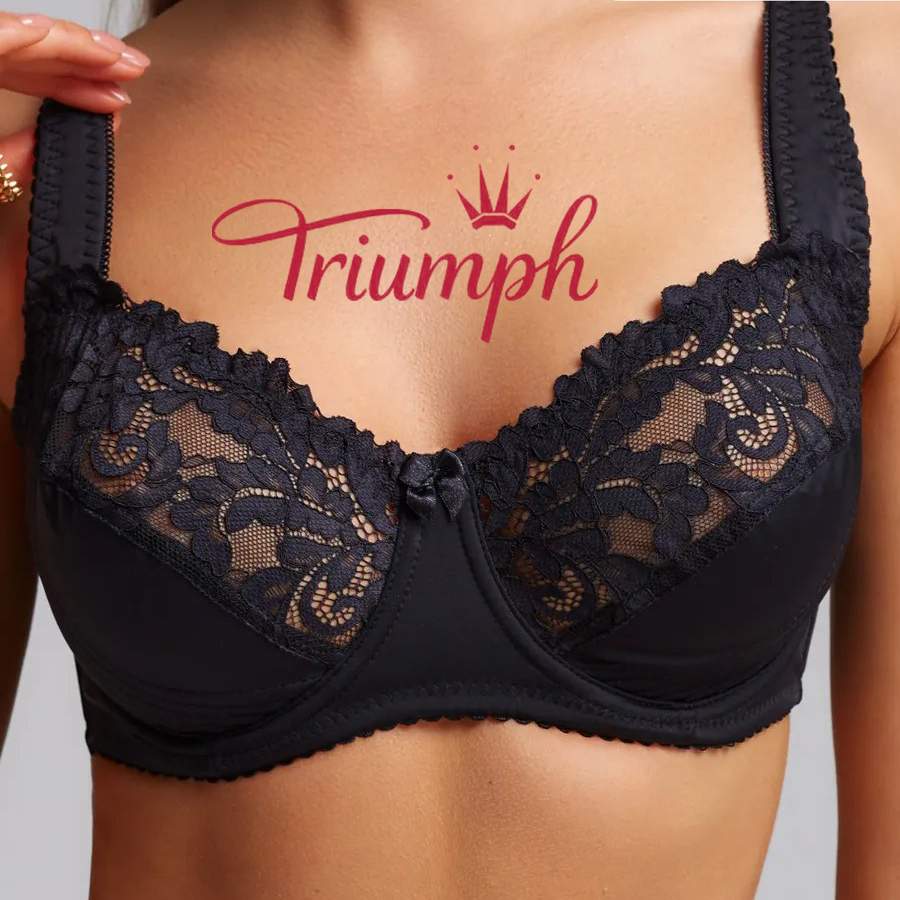 Triumph® 3-pak 💖50% zniżki✨2025 Nowy koronkowy wygodny biustonosz w dużym rozmiarze [75A-120H]
