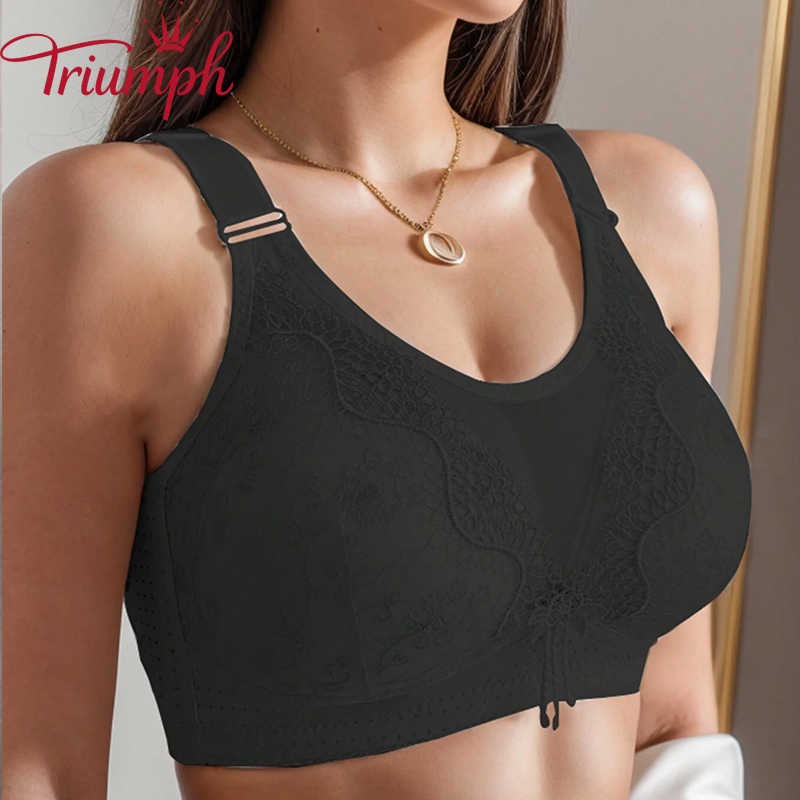 Triumph - Biustonosz bez fiszbin z cienką miseczką i zapobiegający zwiotczeniu[75A-110E]