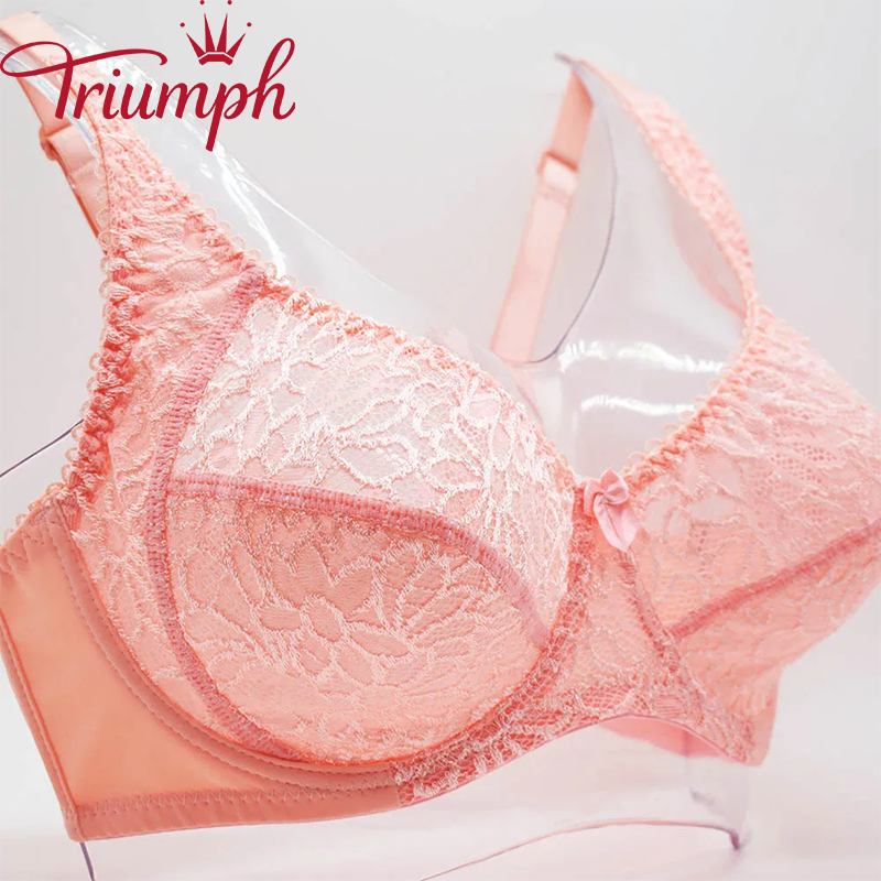 Triumph - Sutien dama transparenta din dantela lenjerie sexy plus transparenta[M-6XL]
