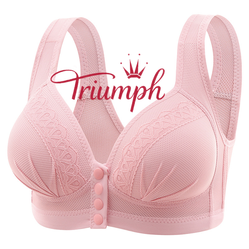 Triumph-vezeték nélküli kényelmes elöl gombos melltartó