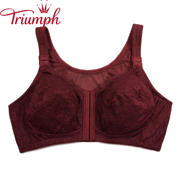 Triumph - női pamut csipkés háttámasztó melltartó【M-6XL】