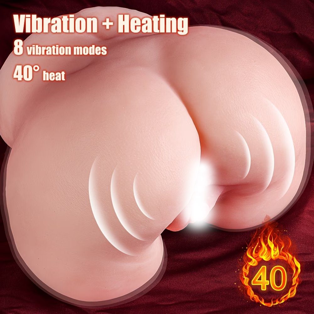 Automatikus férfi maszurbátor 5 szívó- és 7 vibrációs móddal – Realisztikus punci-/anális hüvely 3D belső csatornával – 6,6 font súlyú vibráló felnőtt játék