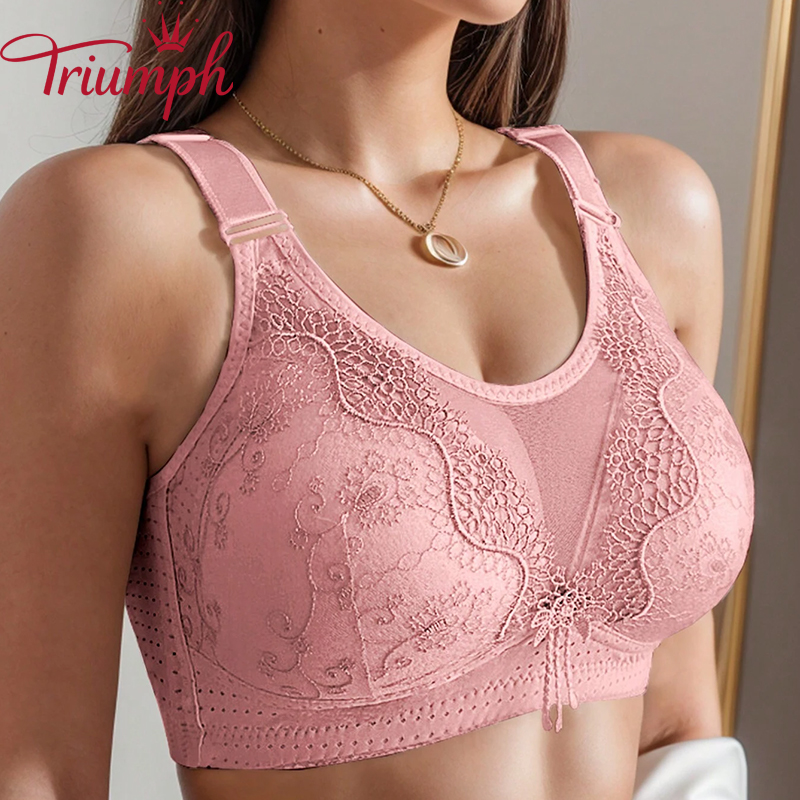 Triumph - Biustonosz bez fiszbin z cienką miseczką i zapobiegający zwiotczeniu[75A-110E]