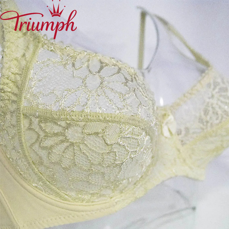 Triumph - Sutien dama transparenta din dantela lenjerie sexy plus transparenta[M-6XL]