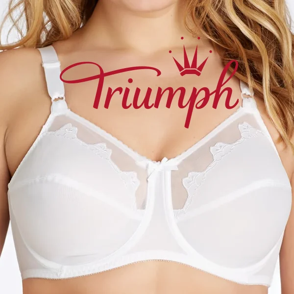 Triumph® – 👑3 darab ✨✨70% kedvezménnyel💝Nagy méretű mikroszálas virágos hímzett melltartó [75A-120F]