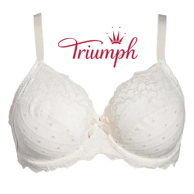 Triumph® 3 db💖50% KEDVEZMÉNY✨Kiváló minőségű csipkés push-up melltartó, új 2024