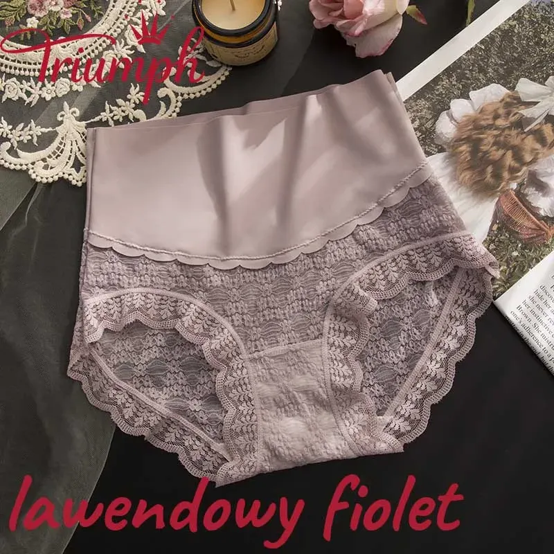🔥【Promocja noworoczna!】👙Koronkowe majtki wyszczuplające brzuch z wysokim stanem [6 szt.]