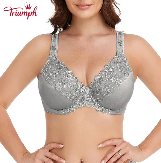 Triumph - 3 részes szett💥Sexy csipke ultravékony melltartó