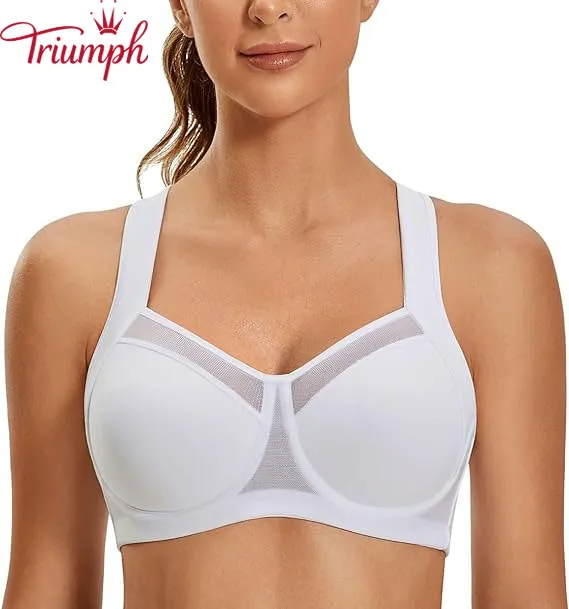 Triumph - 3 darab 🔥Női, nagy hatású sportmelltartó, nagy tartású, állítható, versenyhátú melltartó