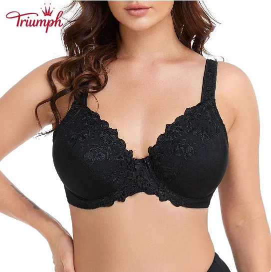 Triumph - 3 részes szett💥Sexy csipke ultravékony melltartó