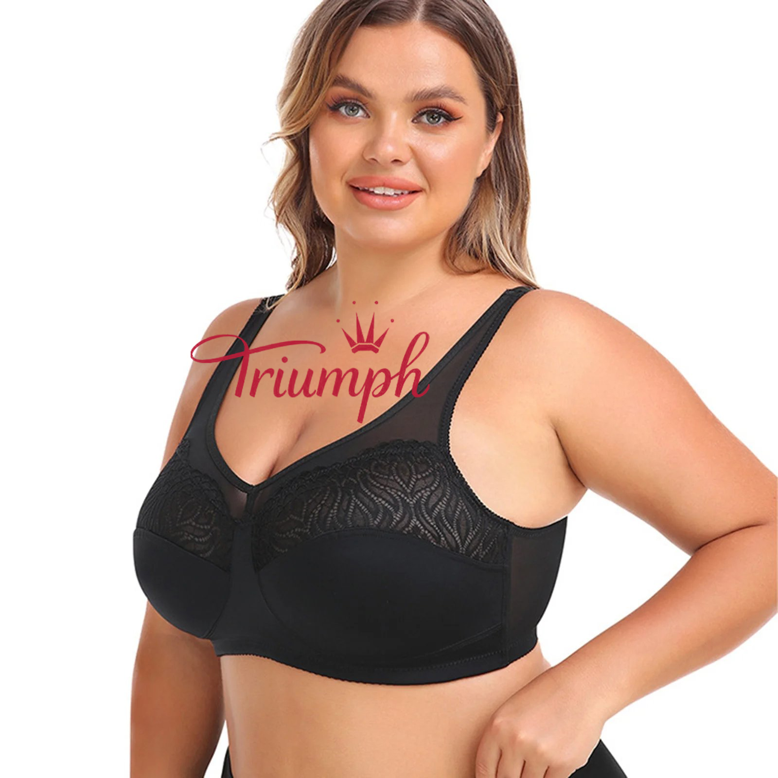 Triumph - 3db-os készlet 🔥Hímzett teljes testű komfort melltartó