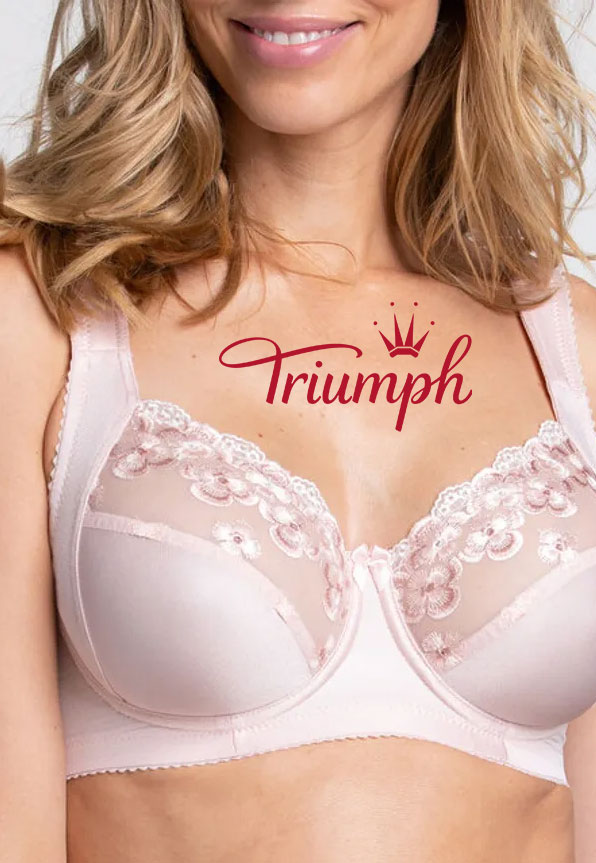 Triumph - 3 db (75A-120F) 💝Hímzett virágos fehérnemű✨