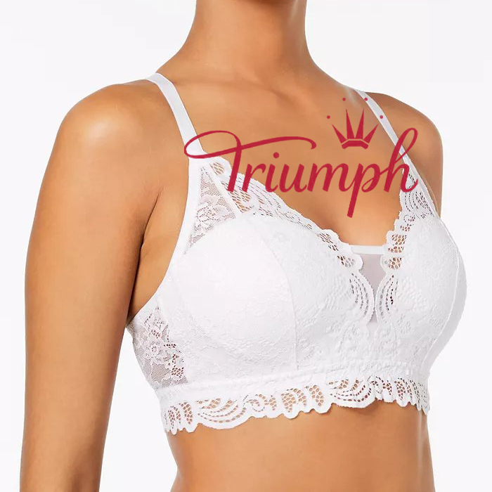 Triumph® – 3 szt💖50% sleva✨2024 nowy regulowany seksowny koronkowy biustonosz w dużym rozmiarze[65A-120H]