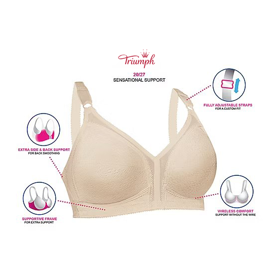 Triumph - 3 db (75A-120F) 💝 Varrat nélküli póló, vezeték nélküli melltartó