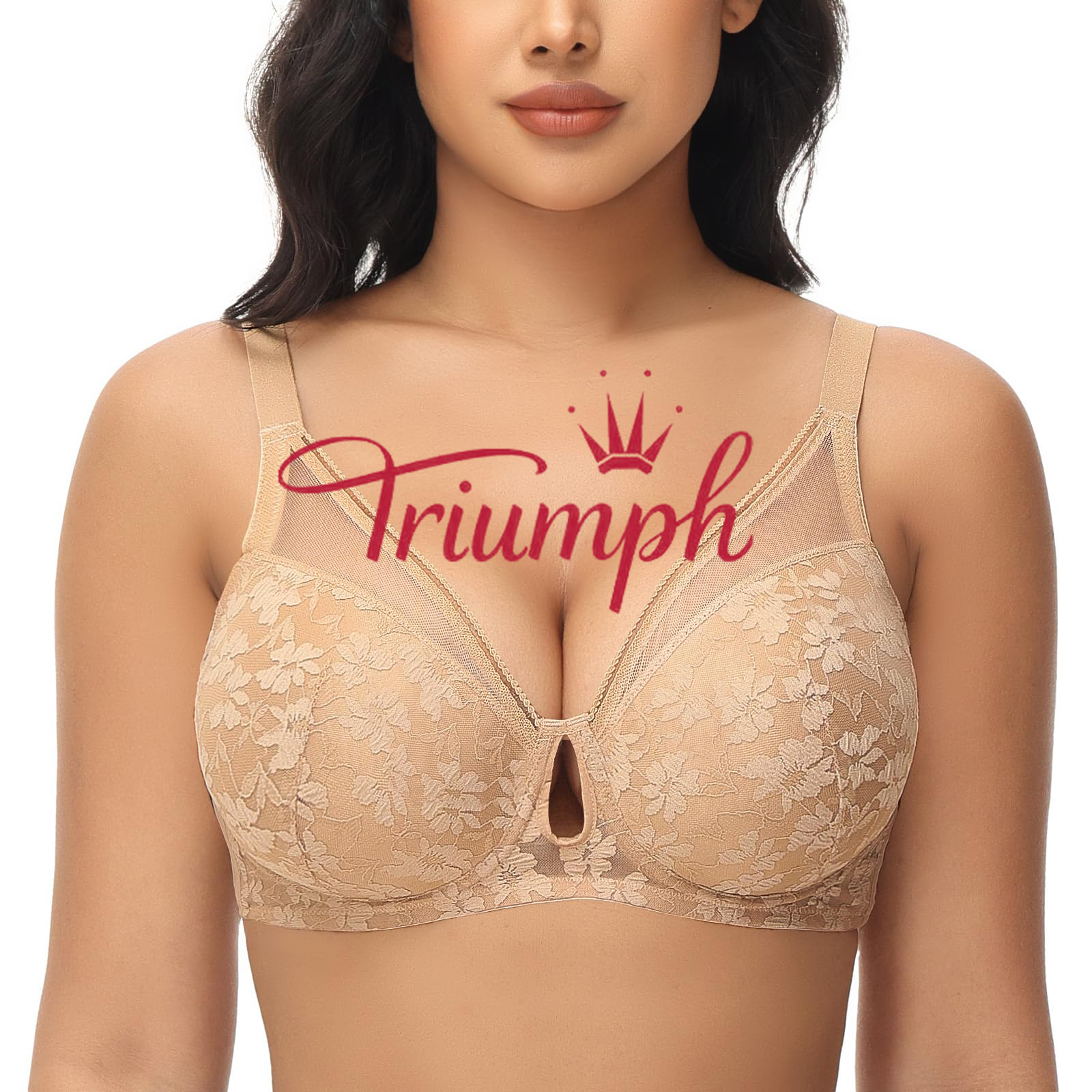 Triumph - 3 darab (75A-120F) 💝 Kényelmes vezeték nélküli csipkés szexi melltartó