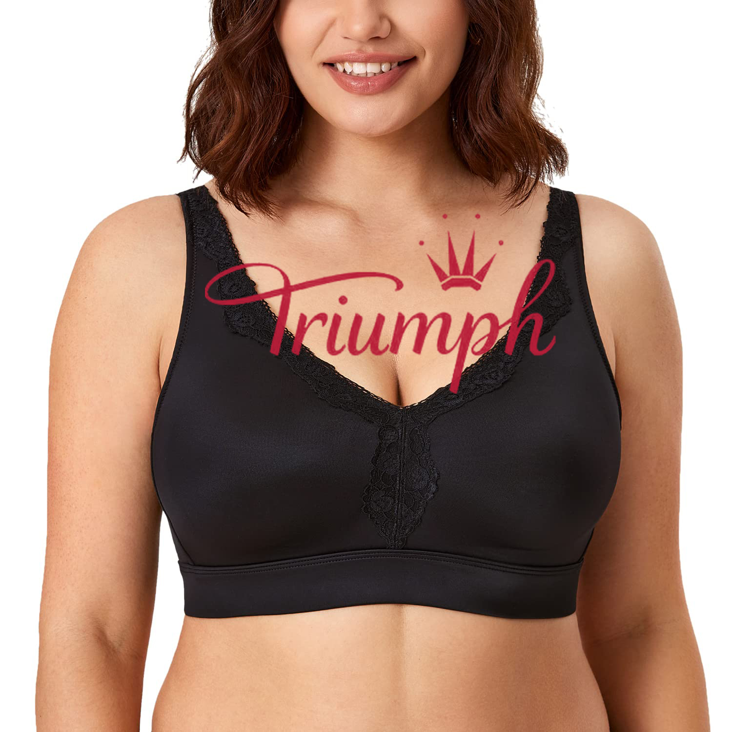 Triumph - 3 db (75A-120F) 💝 Push-up melltartó csipke hímzéssel