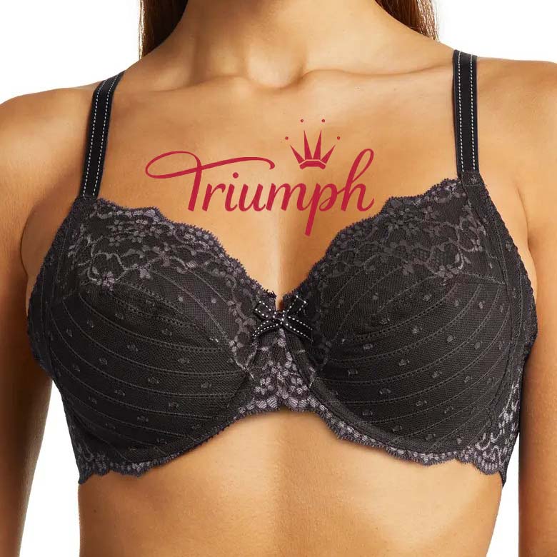 Triumph® 3 db💖50% KEDVEZMÉNY✨Kiváló minőségű csipkés push-up melltartó, új 2024