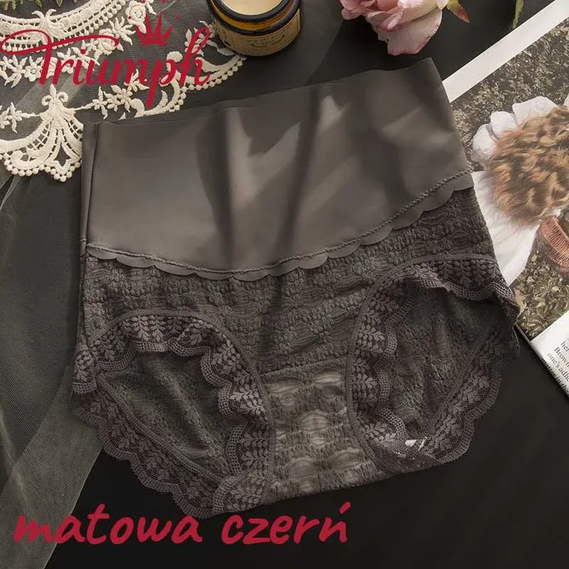 🔥【Promocja noworoczna!】👙Koronkowe majtki wyszczuplające brzuch z wysokim stanem [6 szt.]