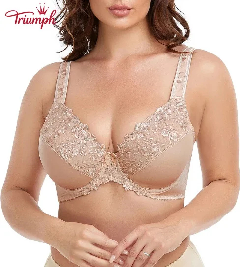 Triumph - 3 részes szett💥Sexy csipke ultravékony melltartó