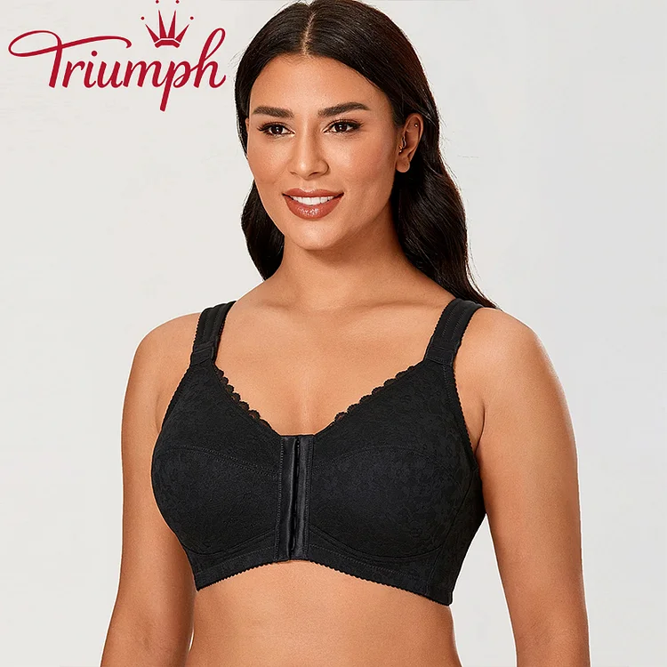 Triumph - női pamut csipkés háttámasztó melltartó【M-6XL】