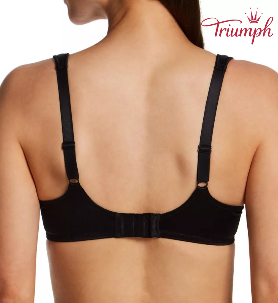 TRIUMPH - 3 sztuki 🔥 Seksowny biustonosz z haftowanym koronkowym różem