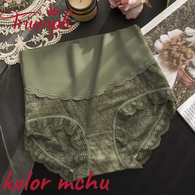 🔥【Promocja noworoczna!】👙Koronkowe majtki wyszczuplające brzuch z wysokim stanem [6 szt.]