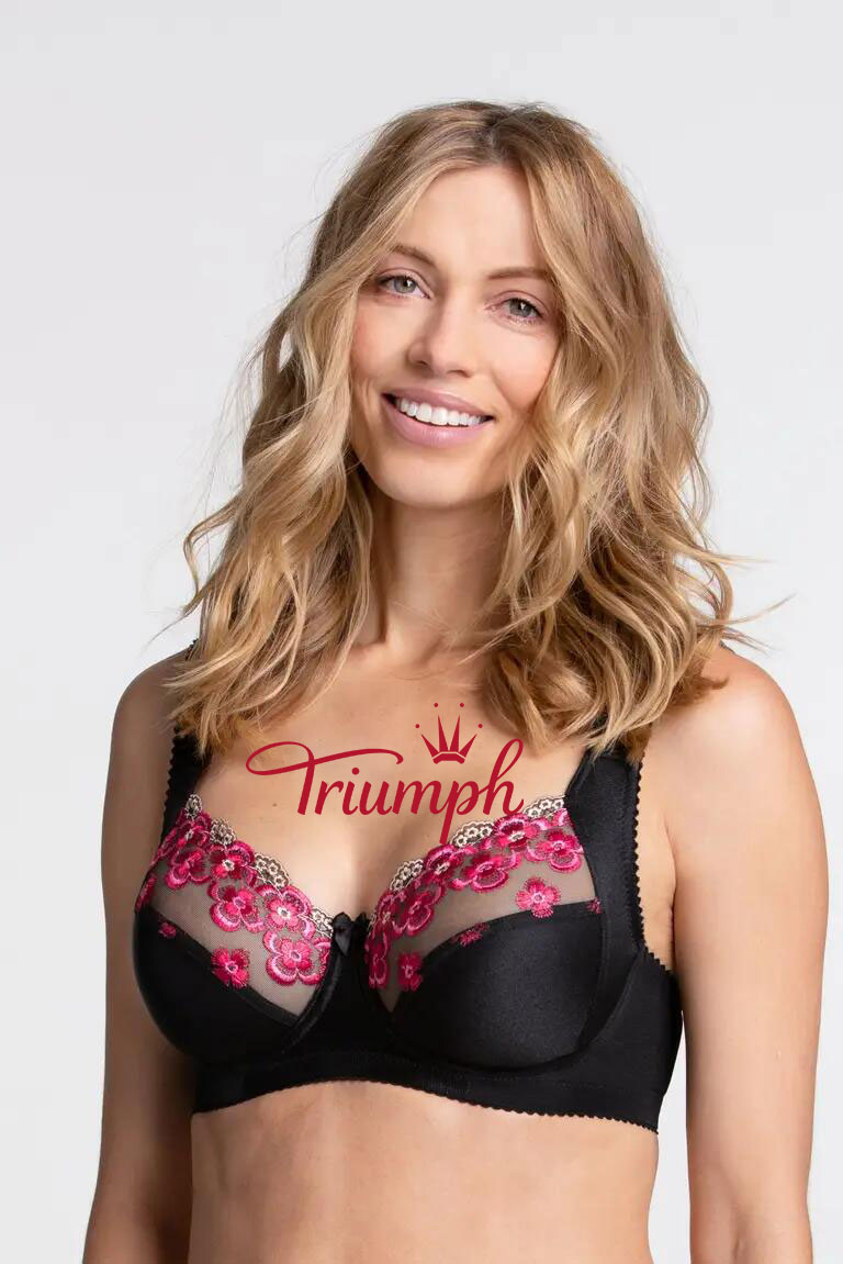 Triumph - 3 db (75A-120F) 💝Hímzett virágos fehérnemű✨