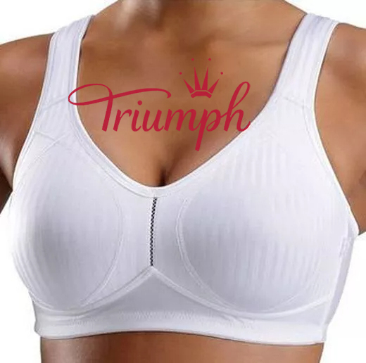 Triumph - 3-pak 💥 Miękkiego biustonosza bawełnianego w paski