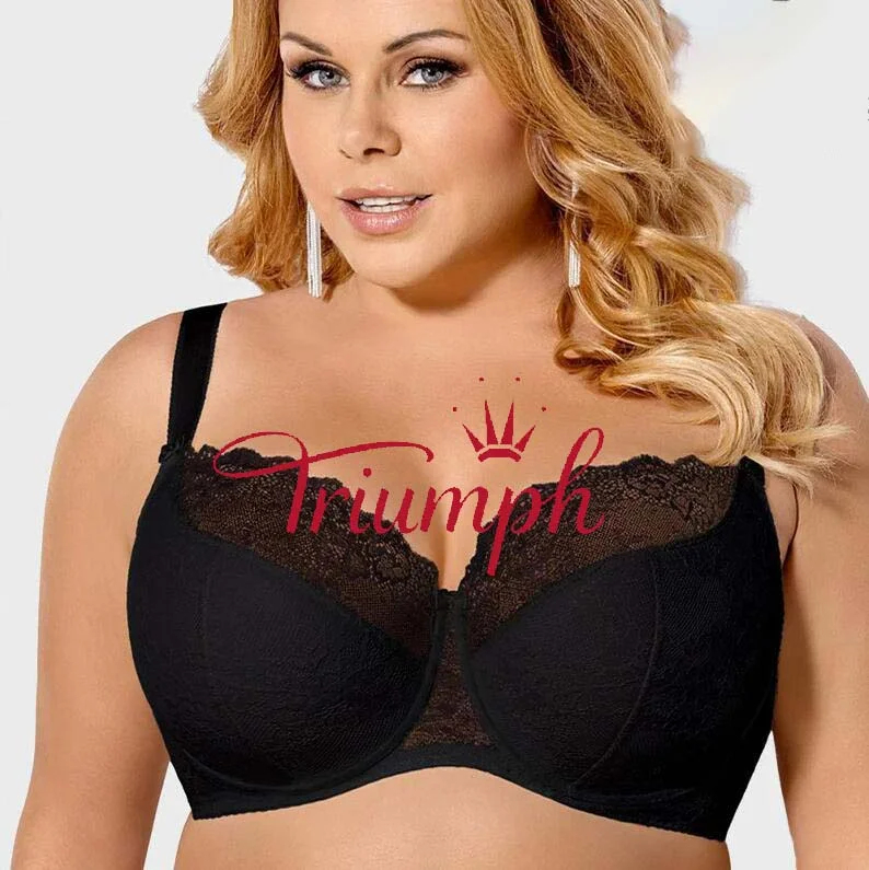 👙Triumph🔥Ultravékony csipke melltartó nagy méretben