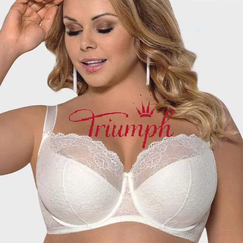 👙Triumph🔥Ultravékony csipke melltartó nagy méretben